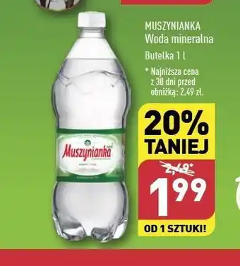 ALDI Woda niegazowana Muszynianka oferta