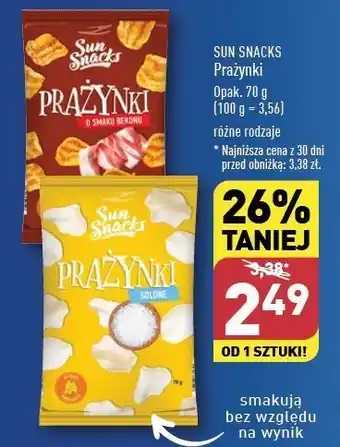 ALDI Prażynki solone Sun Snacks oferta