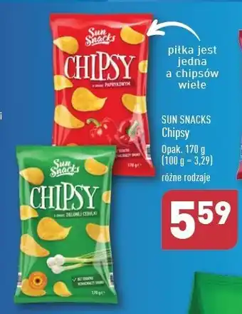 ALDI Chipsy zielona cebulka Sun Snacks oferta