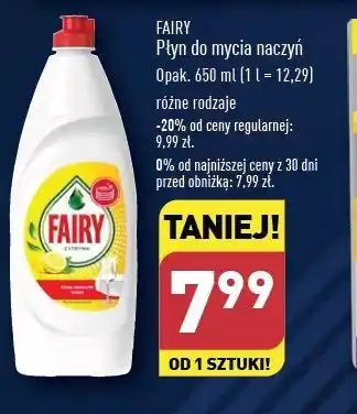 ALDI Płyn do mycia naczyń lemon Fairy oferta