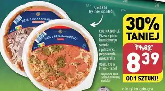 ALDI Pizza z pieca kamiennego mozzarella Cucina Nobile oferta
