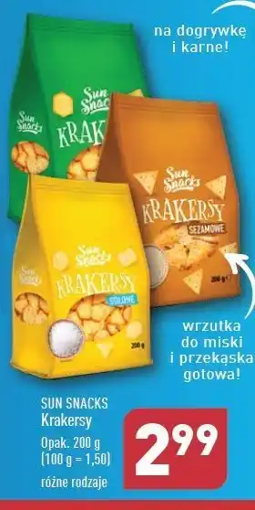 ALDI Krakersy cebulowe Sun Snacks oferta