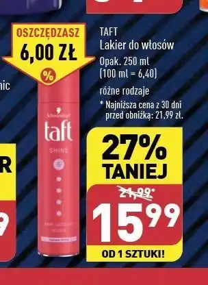 Lakier do włosów 4 Taft Shine