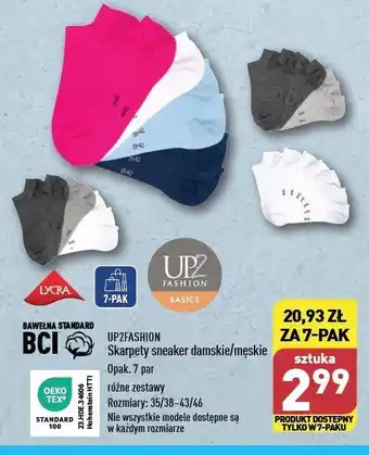 ALDI Skarpety damskie rozm. 35/38 Up2Fashion oferta