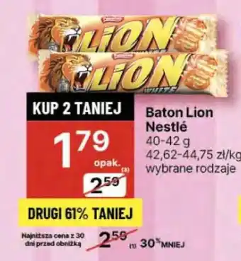 Delikatesy Centrum Baton Lion Nestle oferta