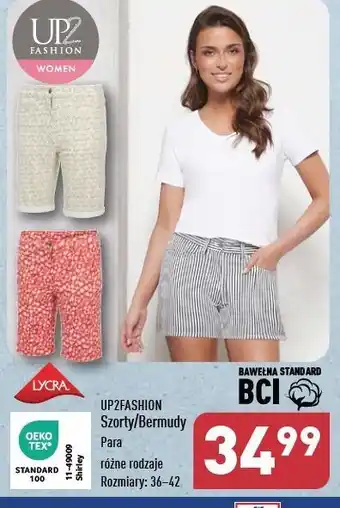 ALDI Szorty 36-42 Up2Fashion oferta