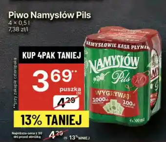 Delikatesy Centrum Piwo Namysłów Pils oferta