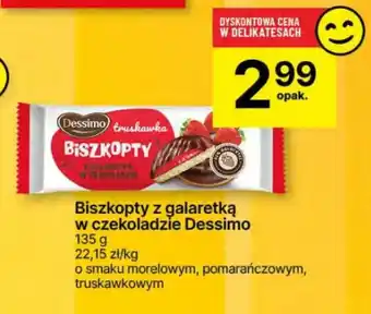 Delikatesy Centrum Biszkopty z galaretką w czekoladzie Dessimo oferta