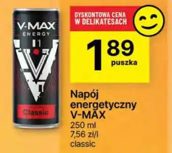 Delikatesy Centrum Napój energetyczny V-Max oferta