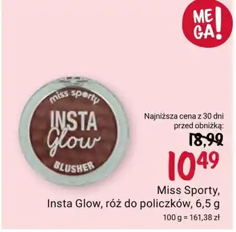 Rossmann Róż do policzków Miss Sporty oferta