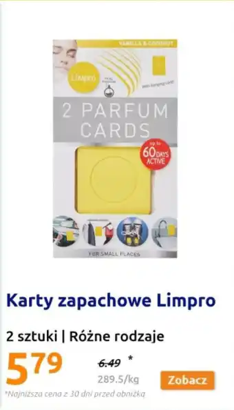 Action Karty zapachowe Limpro oferta