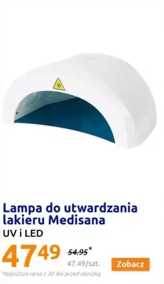 Action Lampa do utwardzania lakieru Medisana oferta