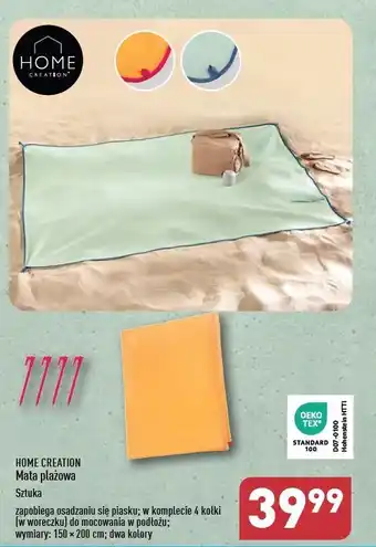 ALDI Mata plażowa 150 x 200 cm Home Creation oferta