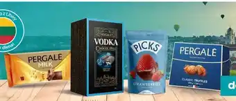 Dealz Czekoladki z alkoholem vodka Pergale oferta