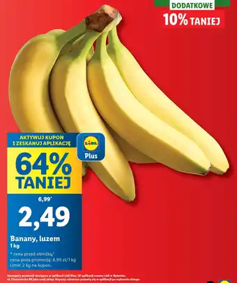Lidl Banany, luzem 1 kg oferta