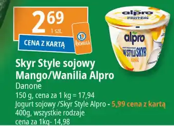 E.Leclerc Jogurt wanilia Alpro Skyr Style oferta