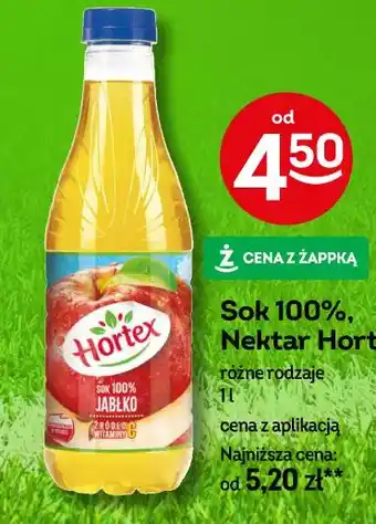 Żabka Sok 100% Nektar Hortex oferta