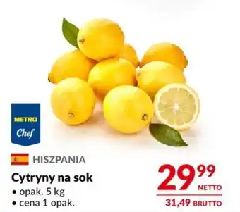 Makro Cytryny na sok 5 kg oferta