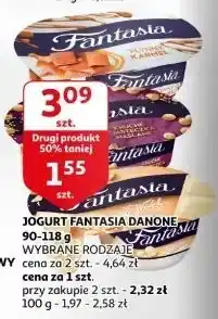 Auchan Jogurt kremowy chrupiący słony karmel Danone Fantasia oferta