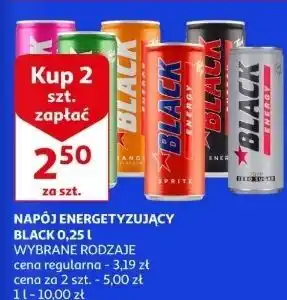 Auchan Napój energetyczny sex energy Black Energy oferta