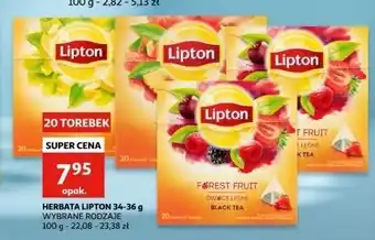 Auchan Herbata lemon Lipton Fruit Infusion oferta