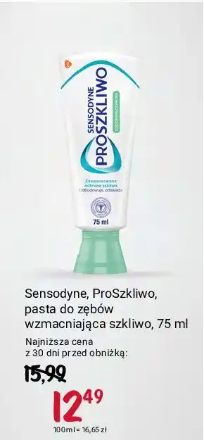 Pasta do zębow Sensodyne Pro Szkliwo Wzmacnianie Szkliwa
