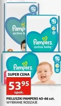 Auchan Pieluszki dla dzieci 3 midi Pampers Active Baby oferta