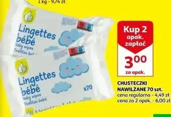 Auchan Chusteczki nawilżane Podniesiony Kciuk oferta