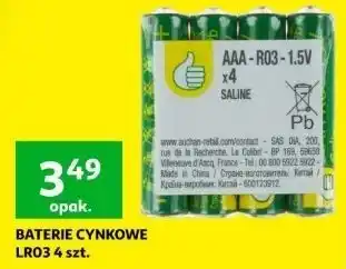 Auchan Baterie alkaiczne aaa Podniesiony Kciuk oferta