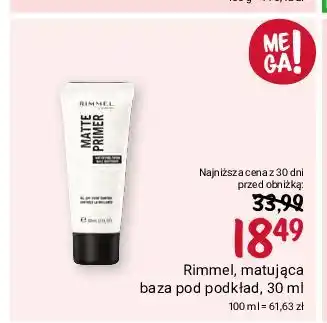 Baza pod makijaż matująca Rimmel Matte Primer