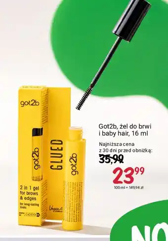 Rossmann Żel do brwi i włosów Got2B oferta