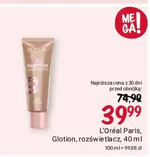 Rossmann Rozświetlacz do twarzy 903 L'oreal Lumi Glotion oferta