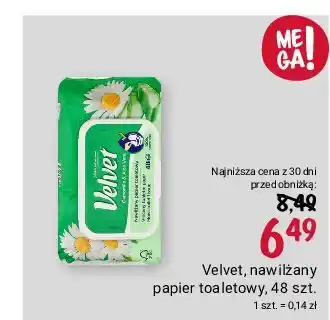 Rossmann Papier toaletowy nawilżany rumianek & aloe vera Velvet oferta