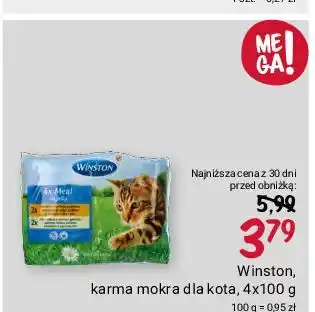 Rossmann Karma dla kota z drobiem i wątróbką w galarecie kurczakiem jajecznej galaretce Winston oferta