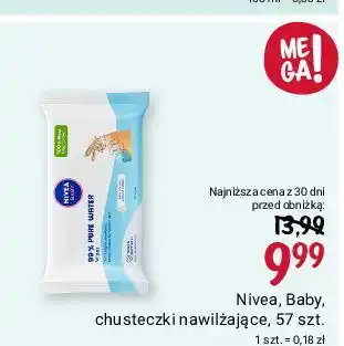 Rossmann Chusteczki nawilżające Nivea Baby oferta