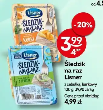 Żabka Śledzik na raz Lisner oferta