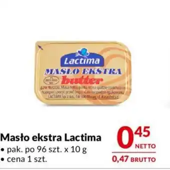 Makro Masło ekstra Lactima 10 g oferta