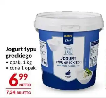 Makro Jogurt typu greckiego 1 kg oferta