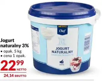 Makro Jogurt naturalny 3% 5 kg oferta