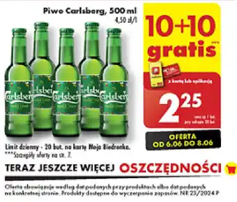 Biedronka Piwo Carlsberg, 500 ml oferta
