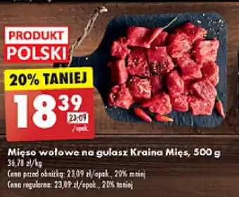 Biedronka Mięso wołowe na gulasz Kraina Mięs, 500 g oferta