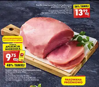 Biedronka Szynka wieprzowa bez kości pakowana próżniowo Kraina Mięs 1 kg oferta