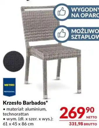 Makro Krzesło Barbados oferta