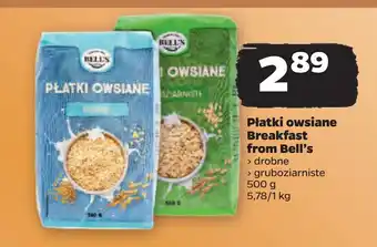 Netto Płatki owsiane Breakfast from Bell’s oferta