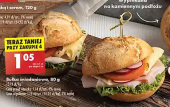 Biedronka Bułka śniadaniowa, 80 g oferta