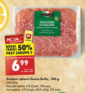 Biedronka Zestaw salami Gusto Bello, 100 g oferta