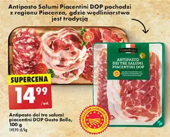 Biedronka Antipasto dei tre salumi piacentini DOP Gusto Bello, 100 g oferta