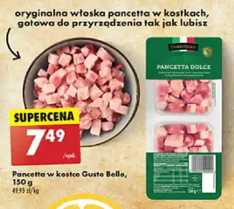 Biedronka Pancetta w kostce Gusto Bello, 150 g oferta