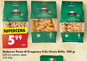 Biedronka Makaron Pasta di Gragnano P.G.I Gusto Bello, 500 g oferta
