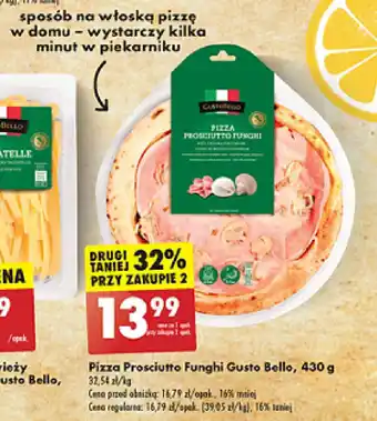 Biedronka Pizza Prosciutto Funghi Gusto Bello, 430 g oferta